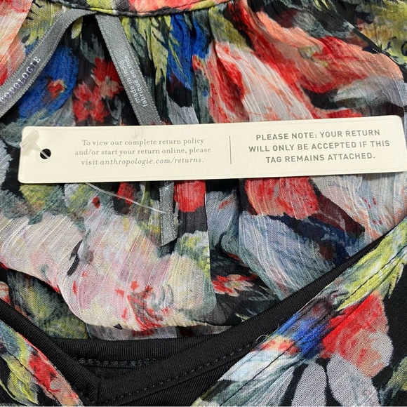 Anthropologie The Marais Printed Chiffon Maxi Dress - Picture 10 of 11